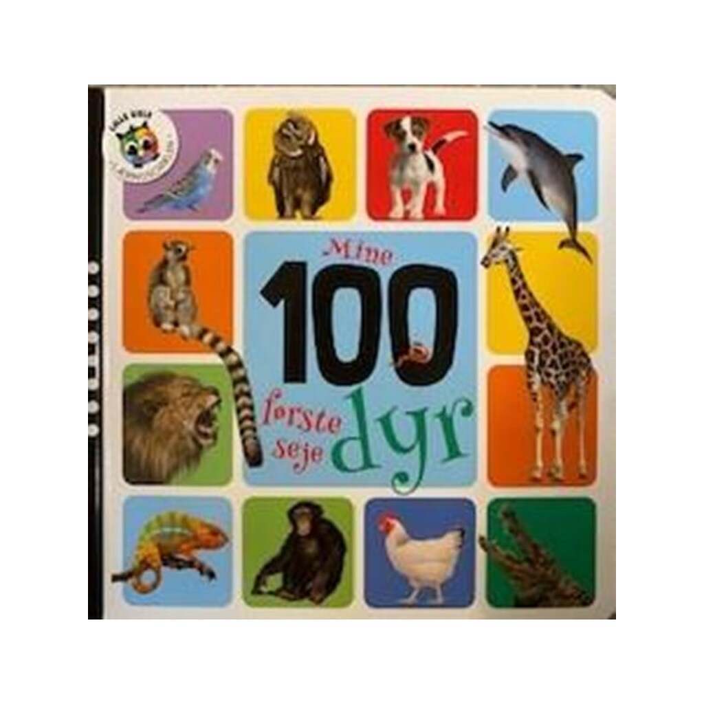 Mine første 100 seje dyr - Børnebog - Hardcover
