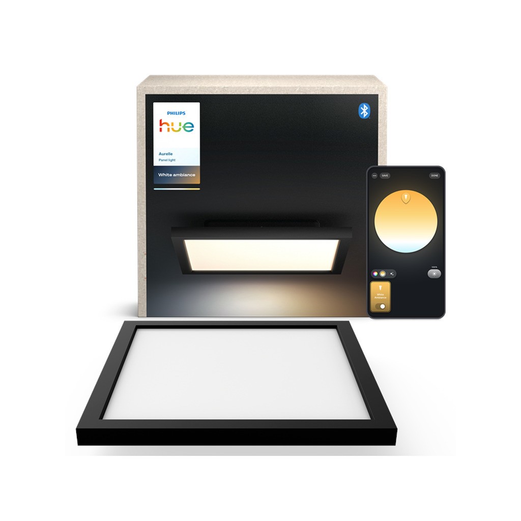 Philips Hue Aurelle panel square black