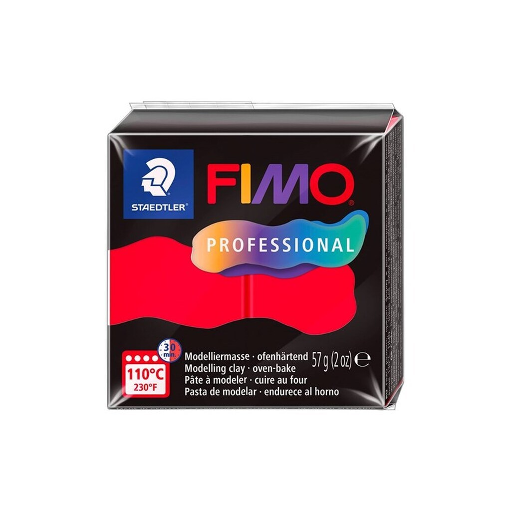 Fimo MODELLÉR FIMO PROF 57G MØRK RØD