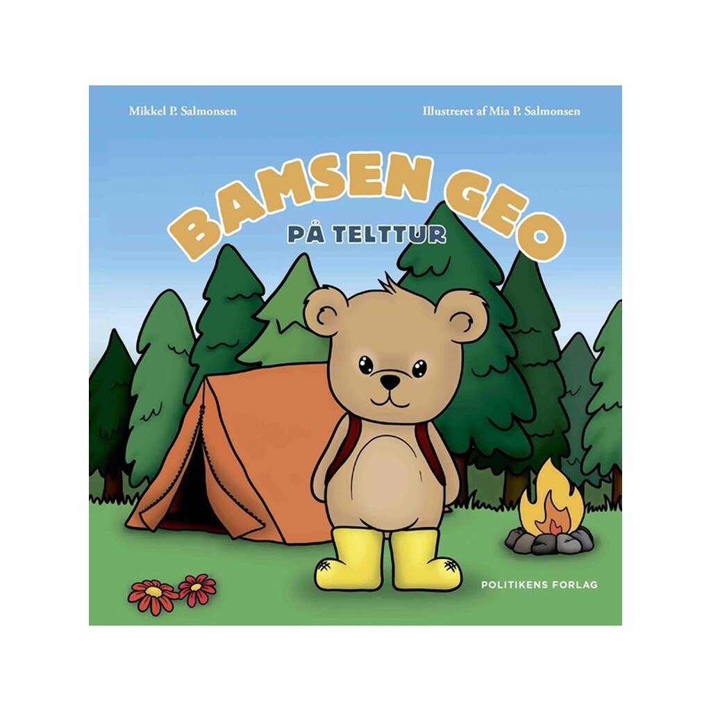 Bamsen Geo på telttur - Børnebog - Hardback