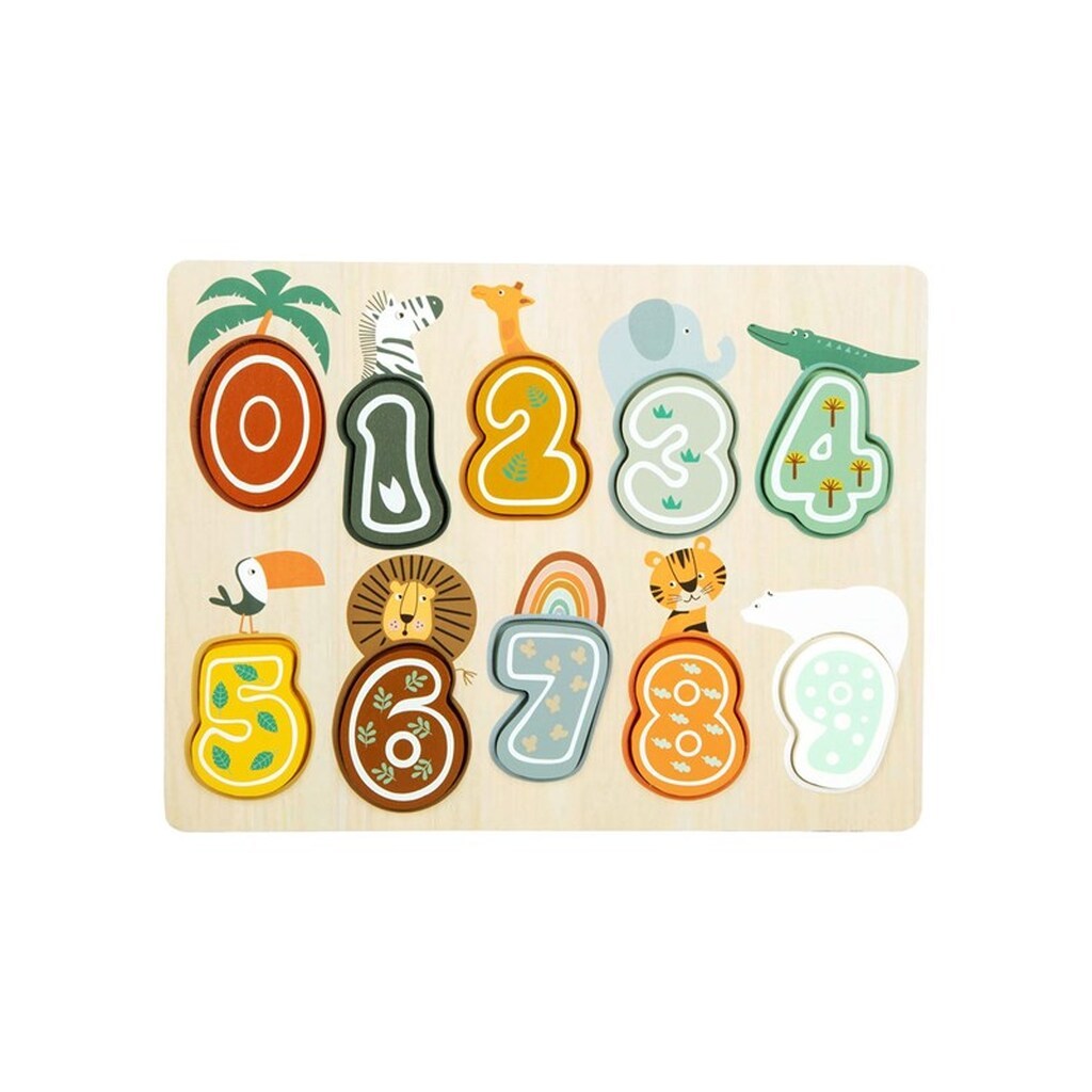 Small Foot - Wooden Figure Puzzle Safari