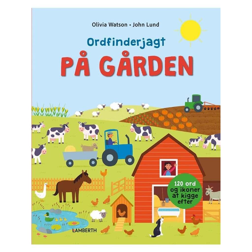 Ordfinderjagt PÅ GÅRDEN - Børnebog - Hardcover