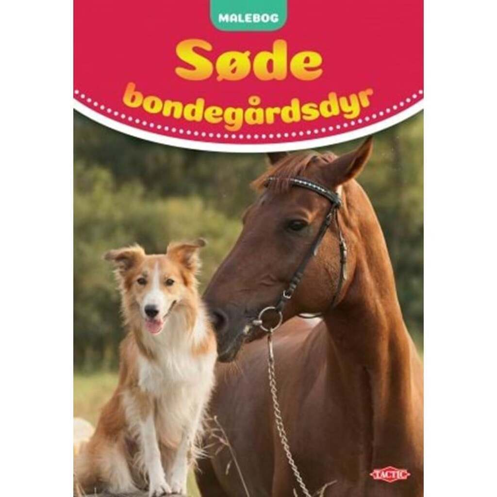 Tactic Søde bondegårdsdyr malebog