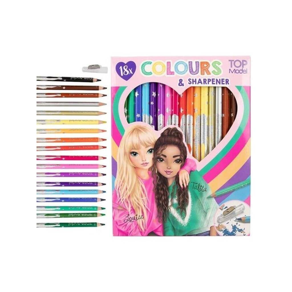 Topmodel 18 Colouring Pencilswith sharpener