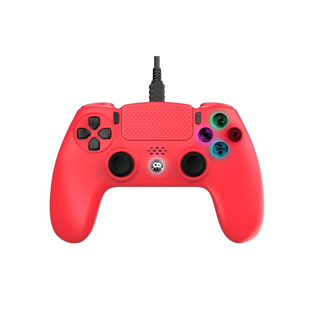 Freaks And Geeks Red Wired Controller - 3 m - Wired Controller - Sony PlayStation 4