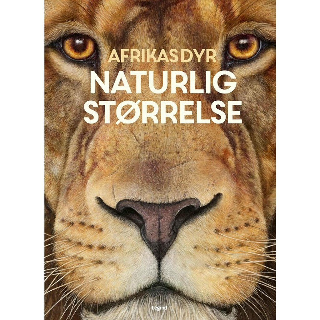 Afrikas dyr - i naturlig størrelse - Børnebog - hardcover