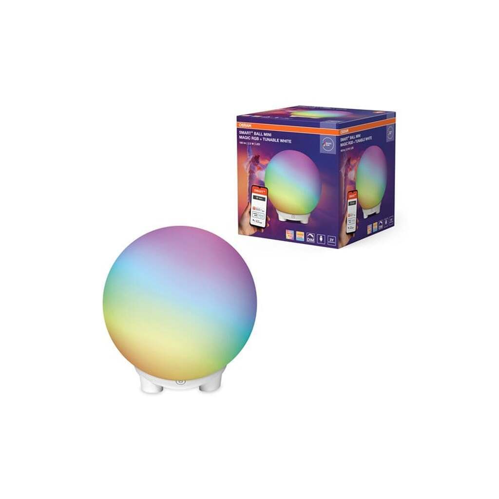 Osram SMART+ Ball Light 160lm 2,5W RGB+822-865 Ø130 hvid WiFi