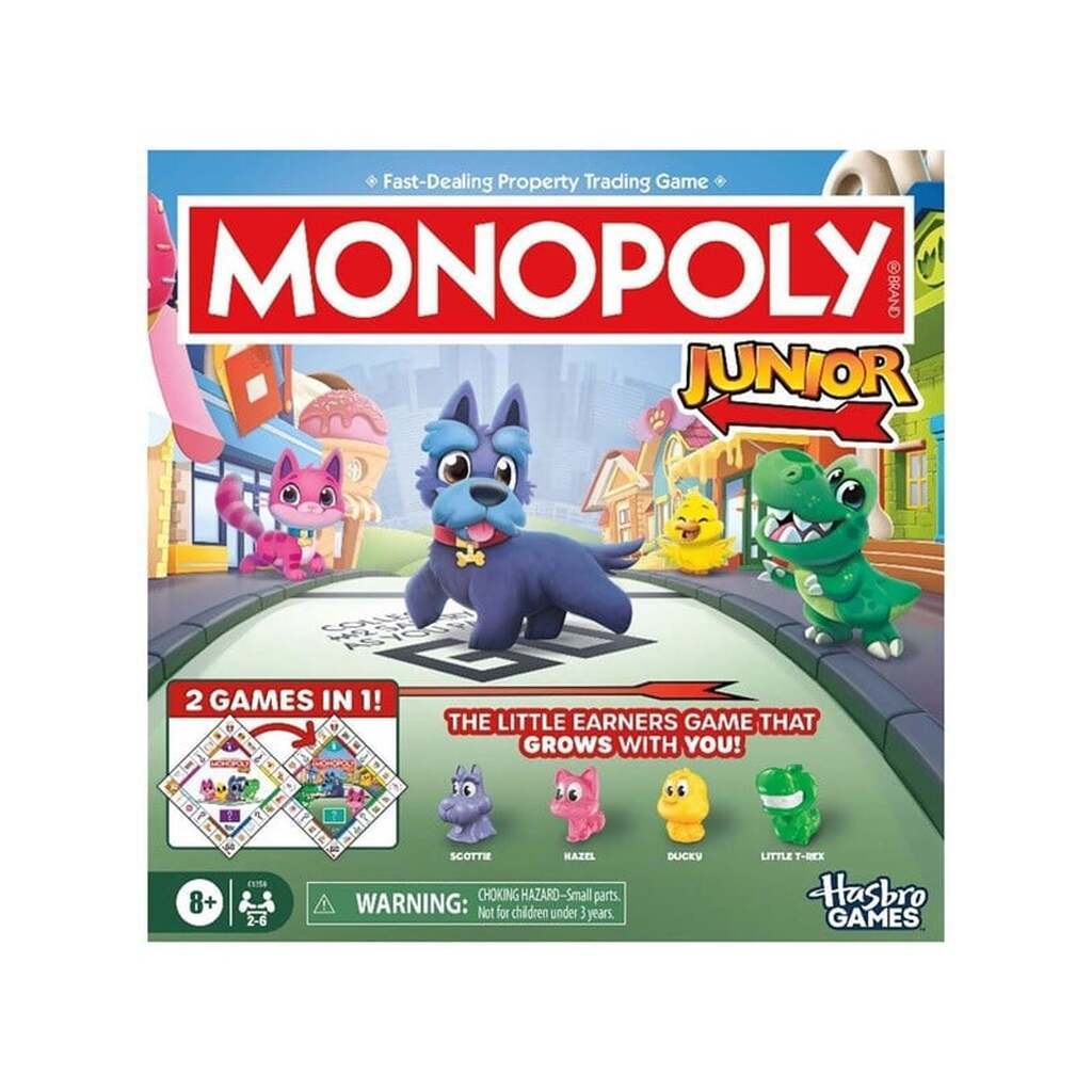 Hasbro Gaming Monopoly Junior 2 In 1 Refresh SE/FI