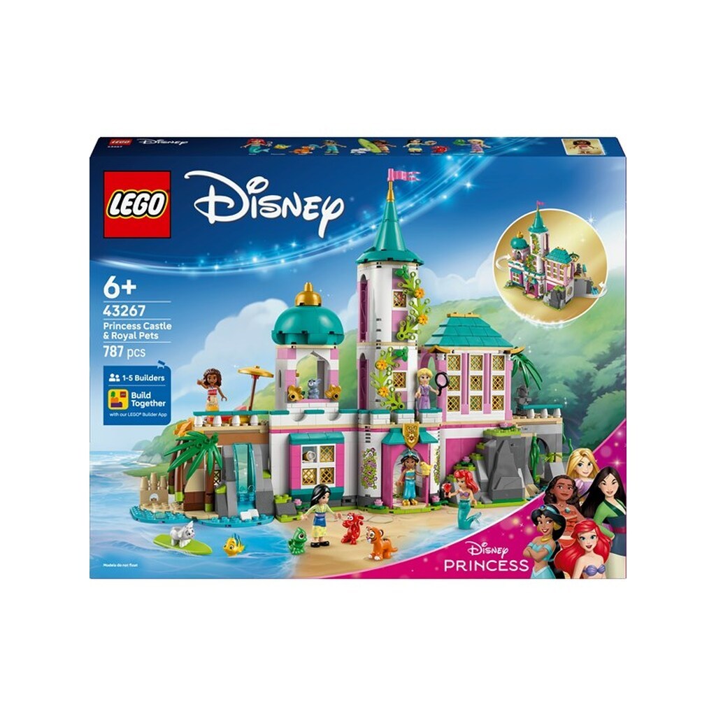 LEGO Disney 43267 Prinsesseslot og royale kæledyr