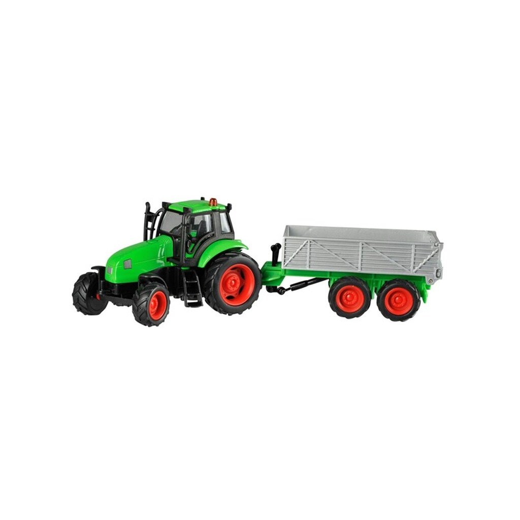 Kids Globe Tractor with Trailer Light &amp; Sound 1:32