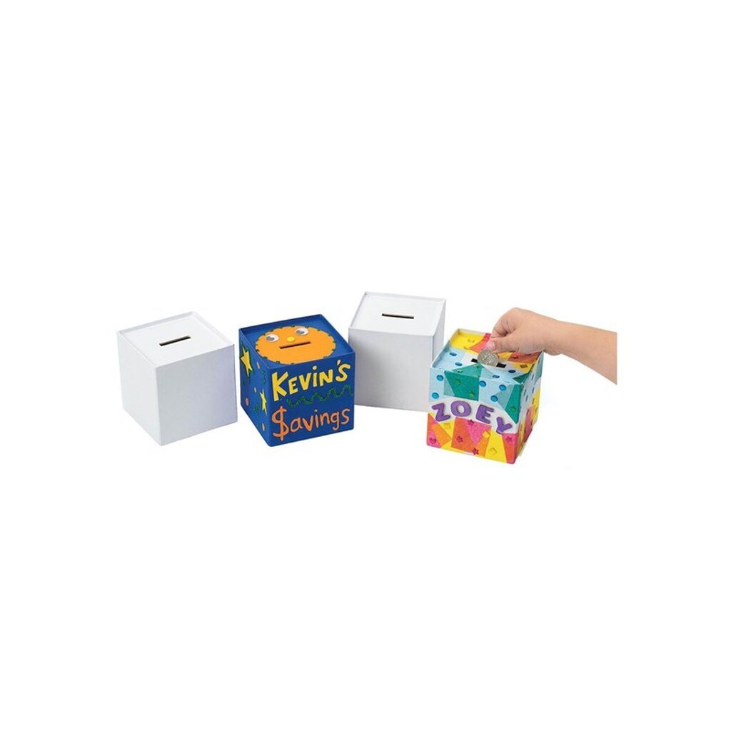 Colorations - Decorate your own Money Box Set of 12