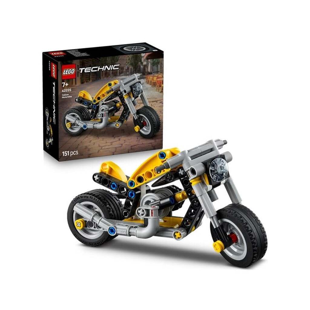 LEGO Technic 42225 Gul motorcykel