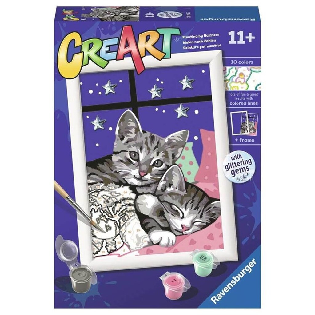 Ravensburger CreArt Painting by Numbers - Sleepy Kittens