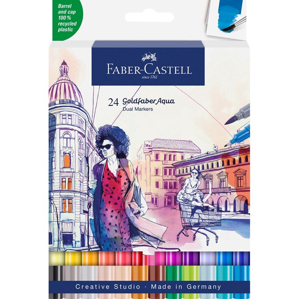 Faber-Castell Goldfaber Aqua Dual marker 24 ass