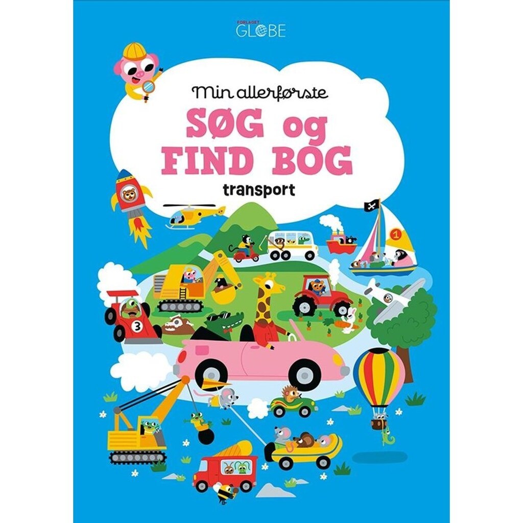 Min allerførste søg og find bog - Transport - Børnebog - Papbog