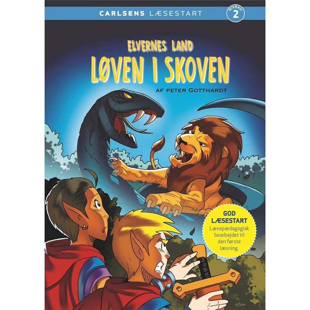 Elvernes land - Løven i skoven - Børnebog - Hardcover