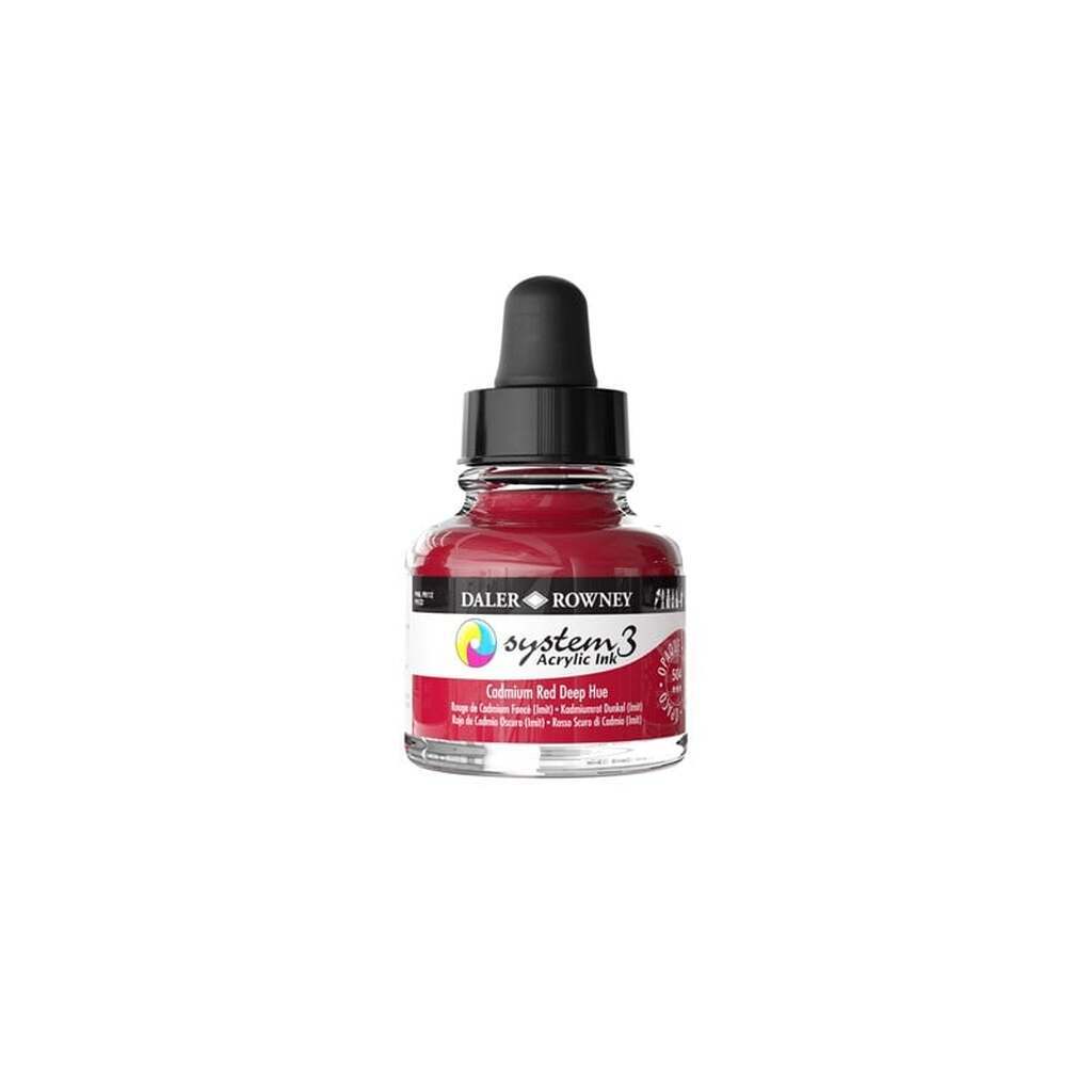 Daler-Rowney System3 Ink 29.5 ml Cadmium Red Deep Hue