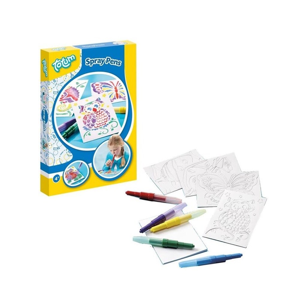 Creative Craft Group Spray Pen, 6 stk. + 4 skabeloner.