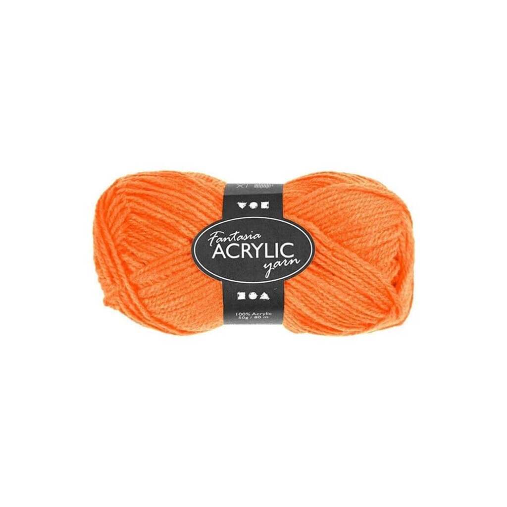 Creativ Company Acrylic yarn Neon - Neon Orange 50gr