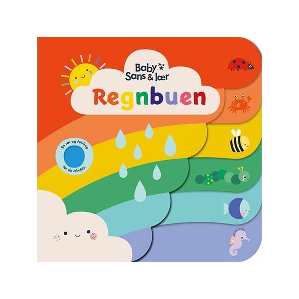 Baby - Sans og lær - Regnbuen - Børnebog - Papbog
