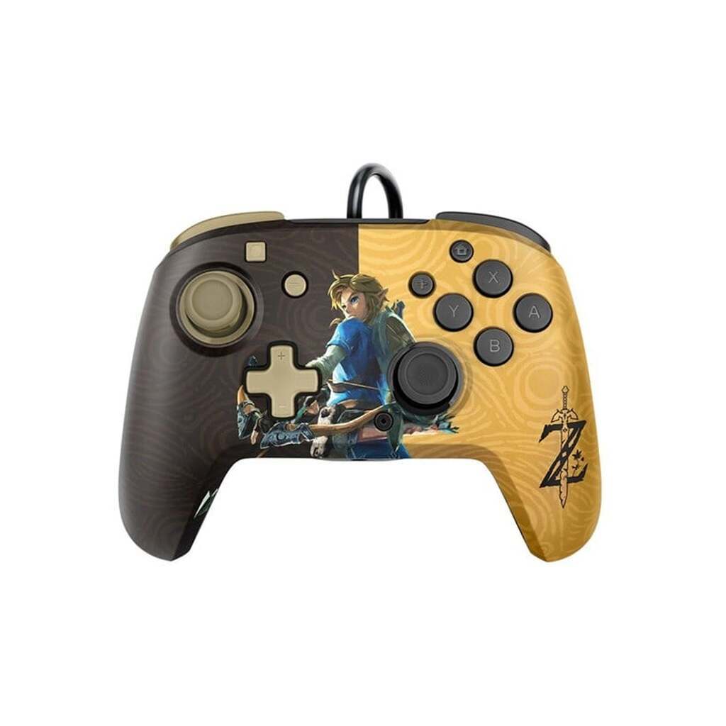 PDP Faceoff Deluxe+ Audio Wired Controller: Hyrule Hero Link - Wired Controller - Nintendo Switch