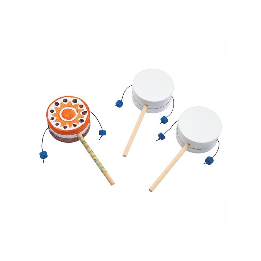 Colorations - Decorate your own Monkey Drum Set of 12