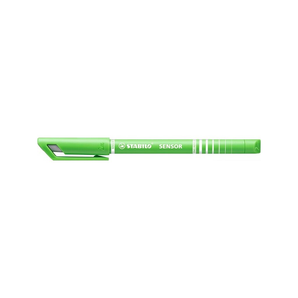 STABILO SENSOR 189 fineliner with cushioned tip light green  adapts to the writing pressure - 4 pcs