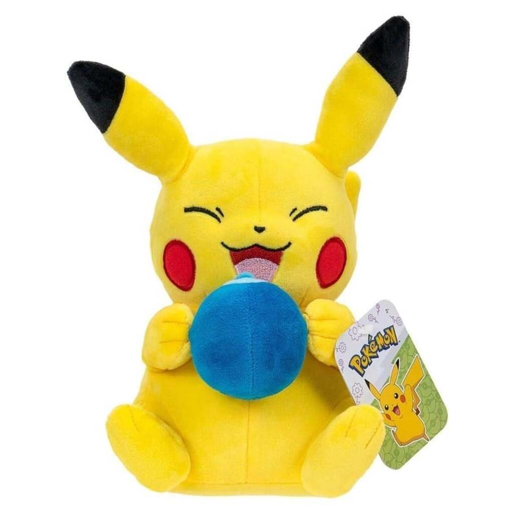 Pokemon Pikachu Bamse med Oran Berry 20 cm