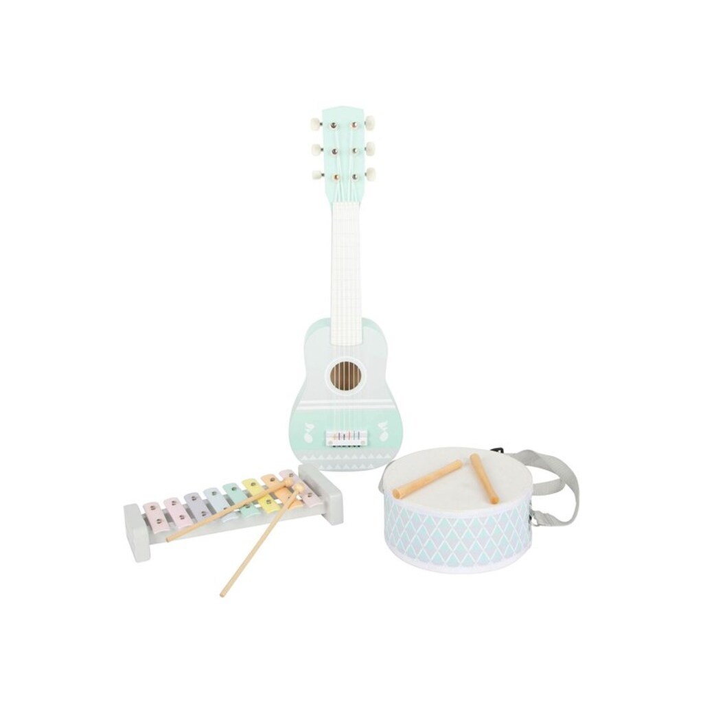 Small Foot - Wooden Musical Instrument Set Pastel.7 pcs.