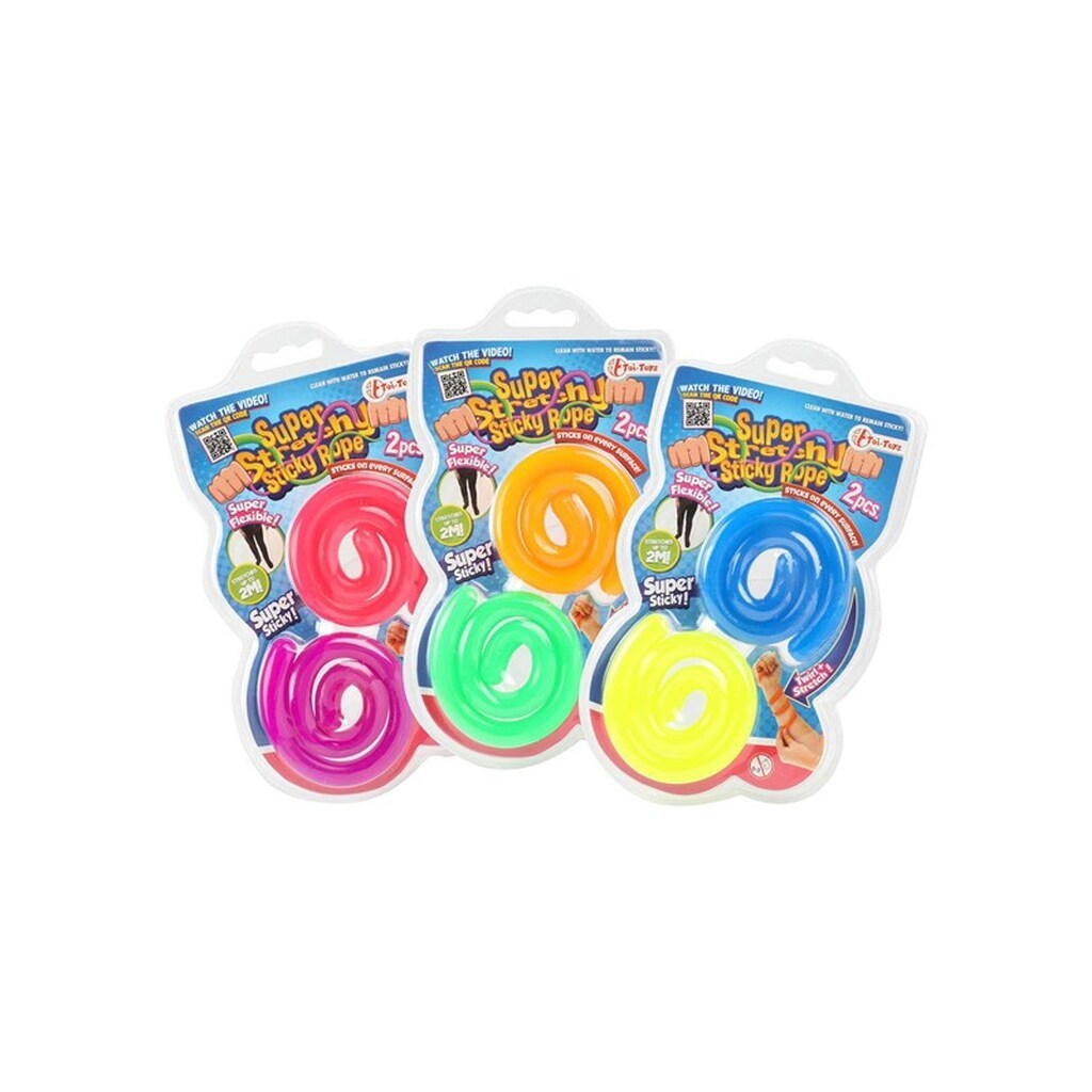 Toi-Toys Sticky Stretch Ropes 2pcs. (Assorted)