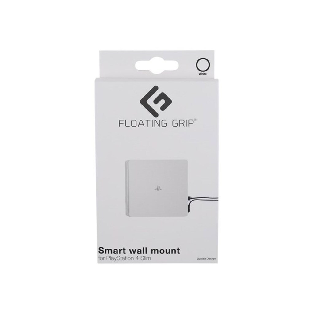 Floating Grip Playstation 4 Slim Wall Mount - White - Miscellaneous Tilbehør til spillekonsol - Sony PlayStation 4