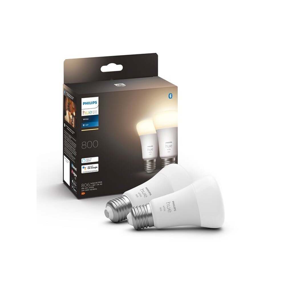Philips Hue White A60 E27 806 Lumen - 2-Pak