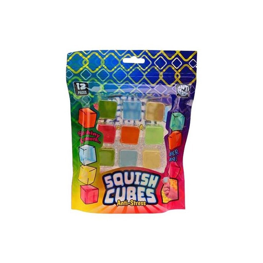 Johntoy Anti Stress Squeeze Cubes 12 pcs.
