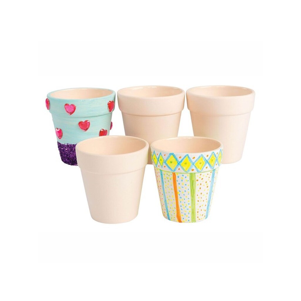 Colorations - Decorate your own Flowerpot Ceramic. Set of 12