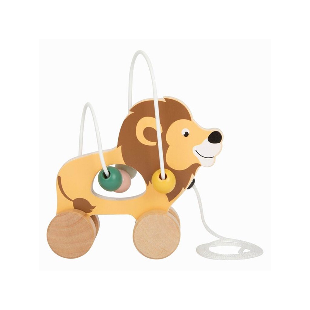 Small Foot Wooden Pull-along Figure with Motor Skills Spiral Safari