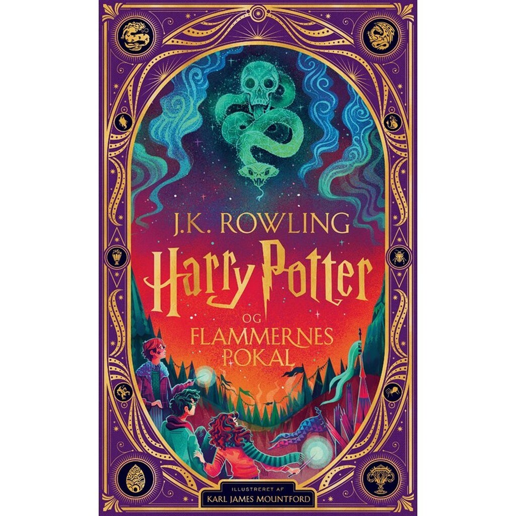 Harry Potter 4 - Harry Potter og Flammernes Pokal - pragtudgave - Ungdomsbog - hardcover
