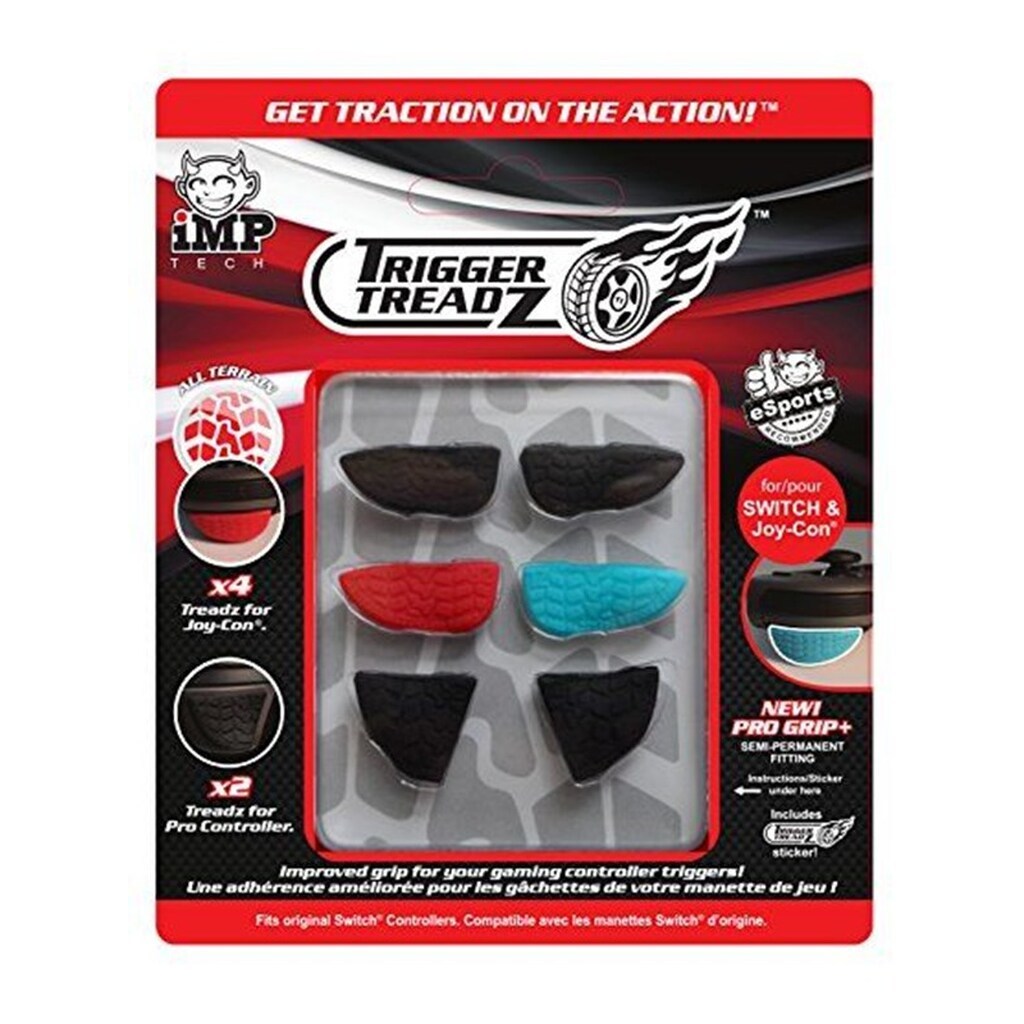 iMP TECH Trigger Treadz: Joy-Con and Pro Controller 6-Pack for Nintendo Switch - Miscellaneous Tilbehør til spillekonsol - Nintendo Switch