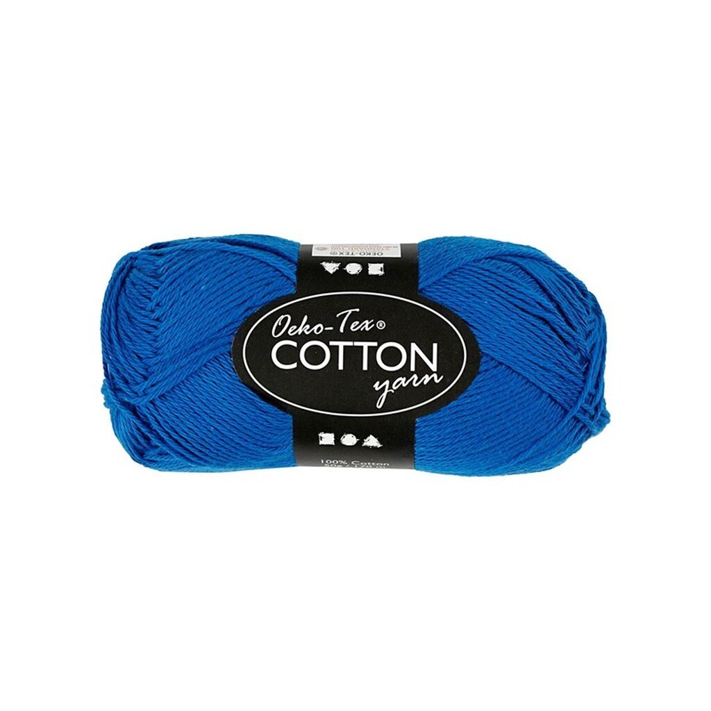 Creativ Company Cotton yarn Cobalt blue 50gr 170m