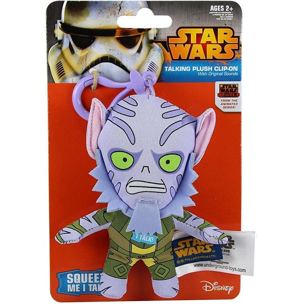 Star Wars Zeb mini plush figure with sound (English)