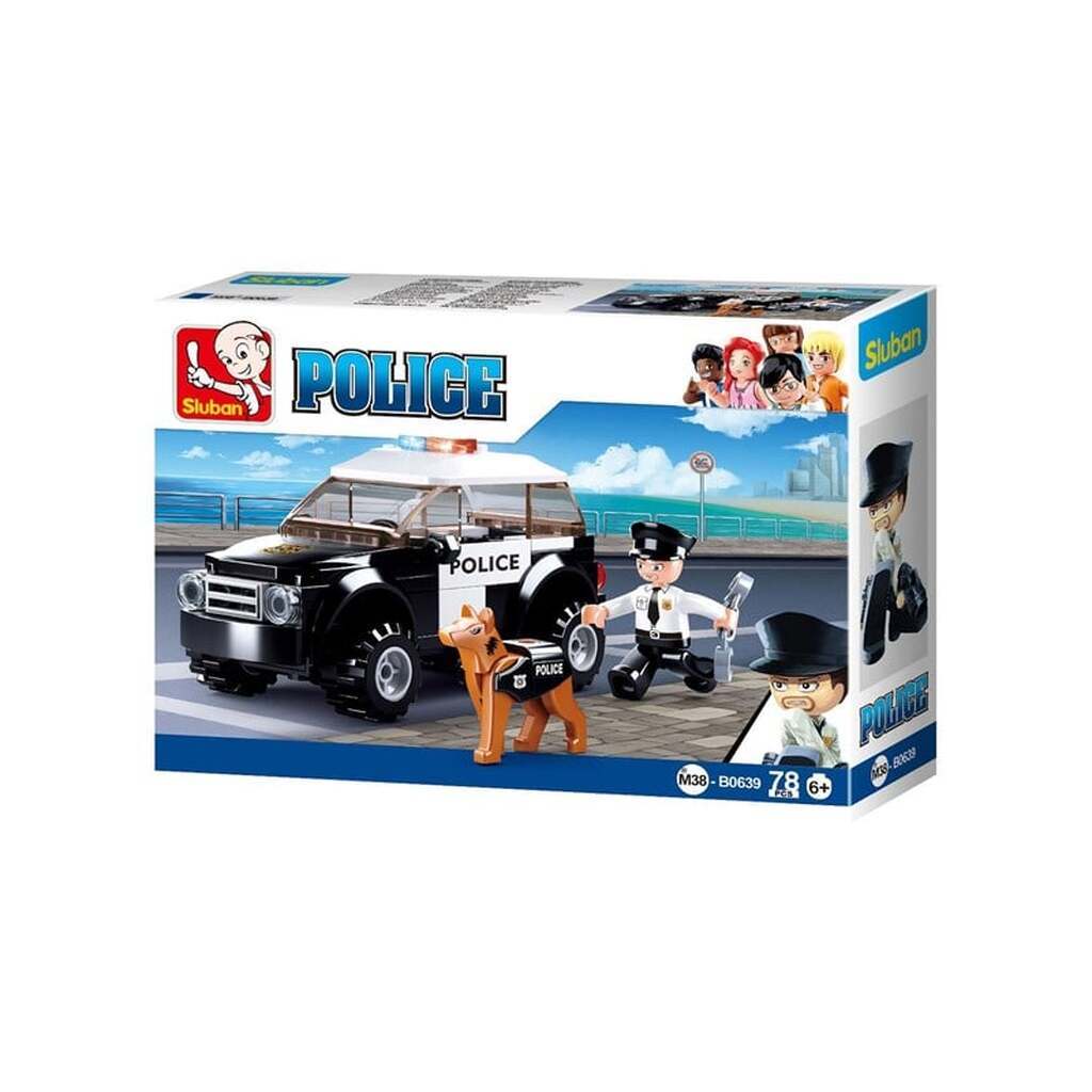 Sluban Police Car with Dog