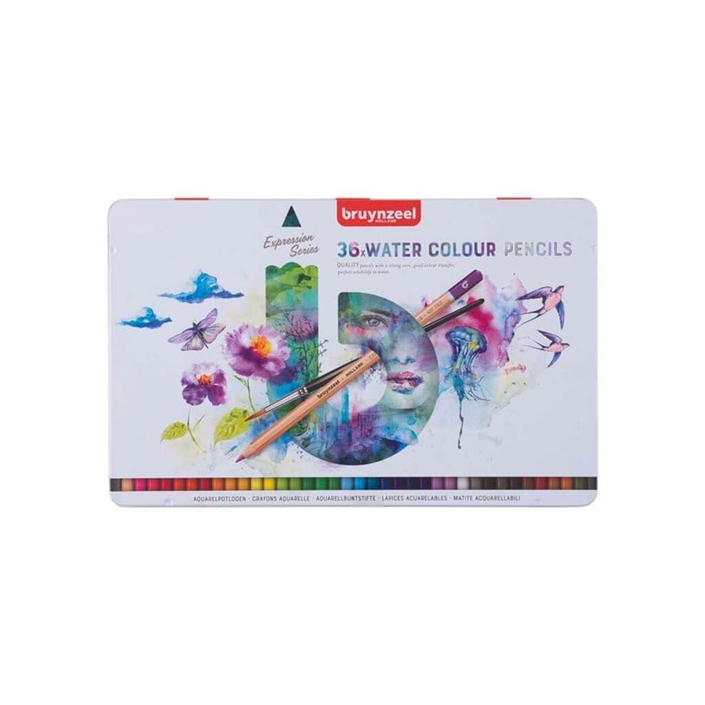 Bruynzeel Expression Watercolour Pencils Tin 36