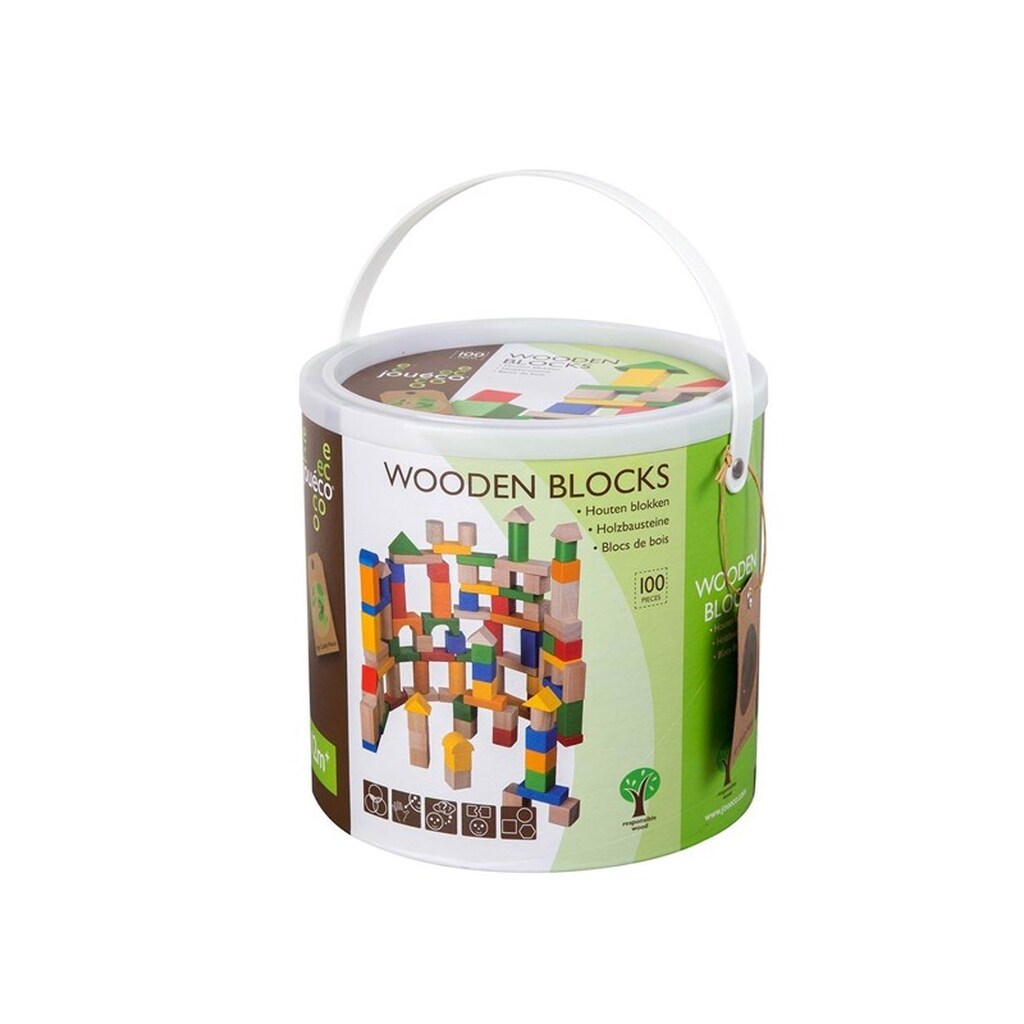Joueco Wooden Blocks 100pcs.