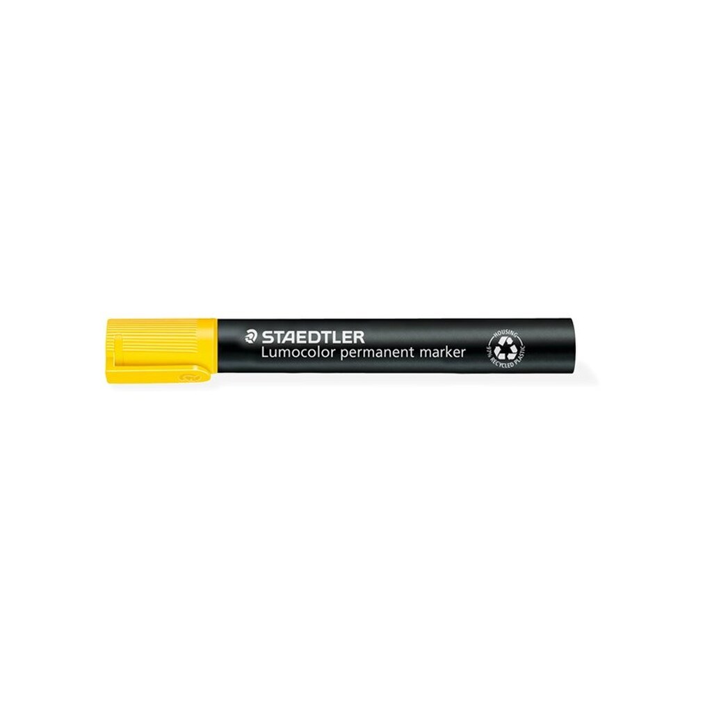 Staedtler LUMOCOLOR MARKER PERMANENT 2mm, 10 STK GUL