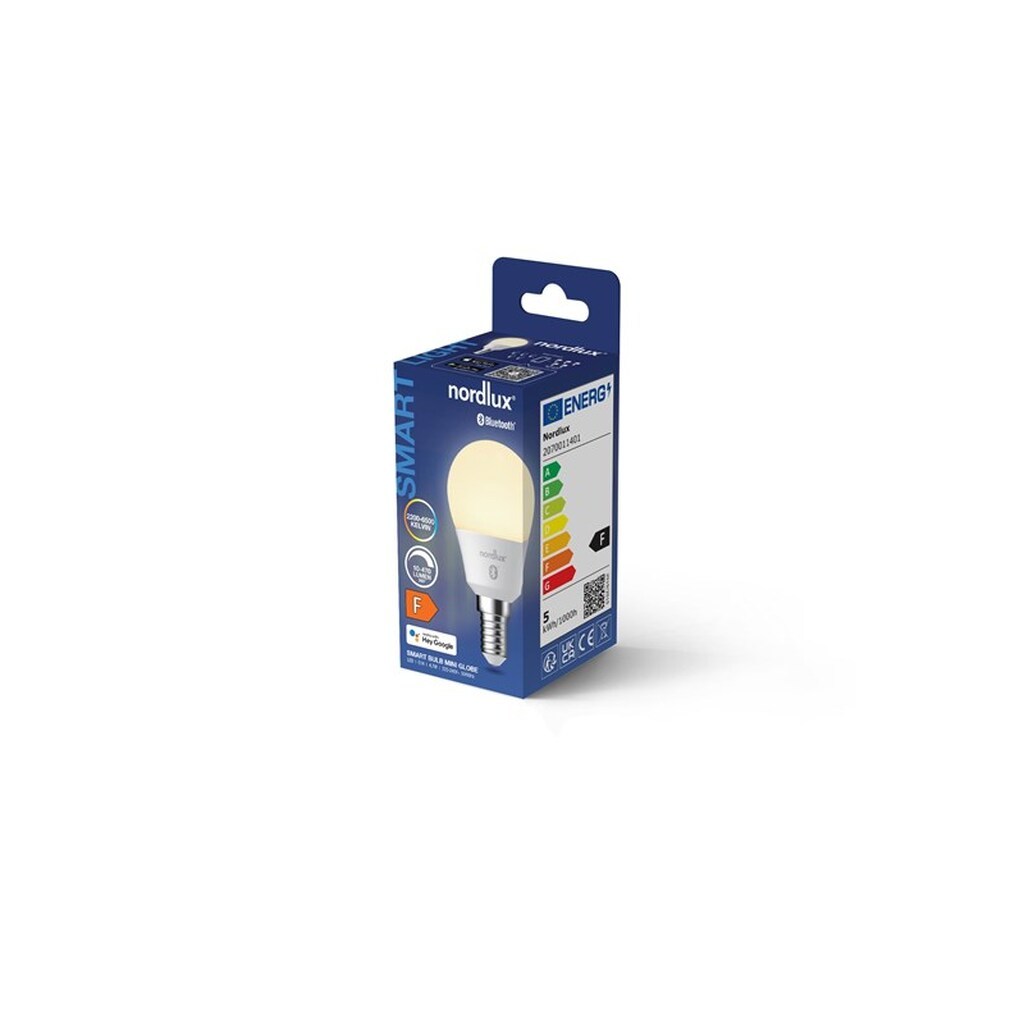 Nordlux Smart Pære G45 4,7W LED 2200-6500K E14, mat
