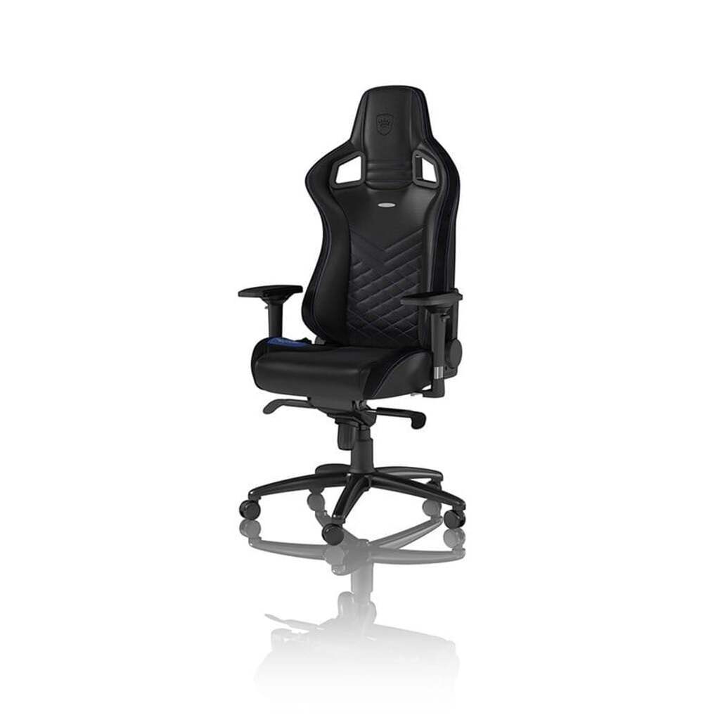 noblechairs EPIC Series - Black / Blue Gamer Stol - Sort / Blå - PU Læder - Op til 120 kg