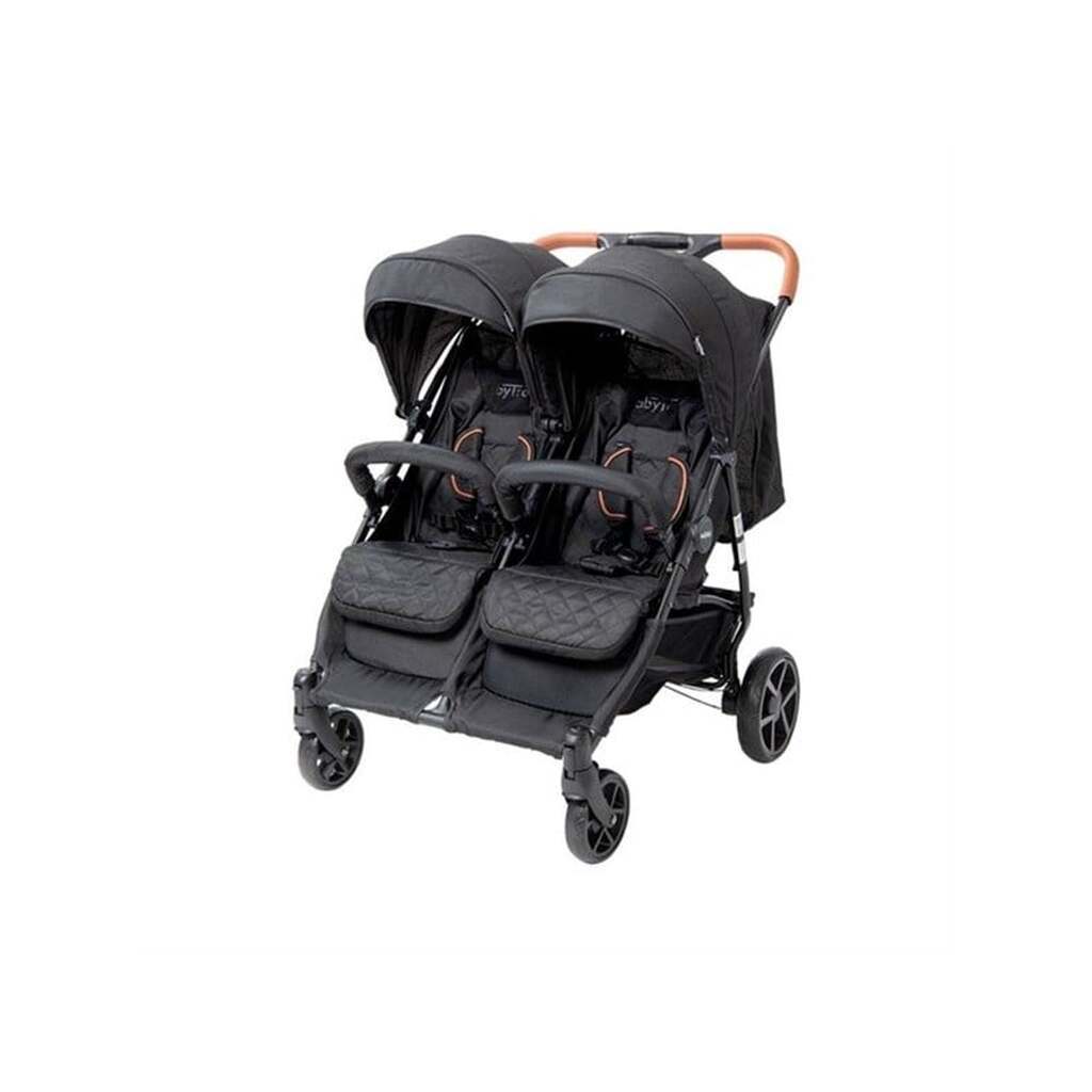 Babytrold OS2 tvillingeklapvogn - Sort