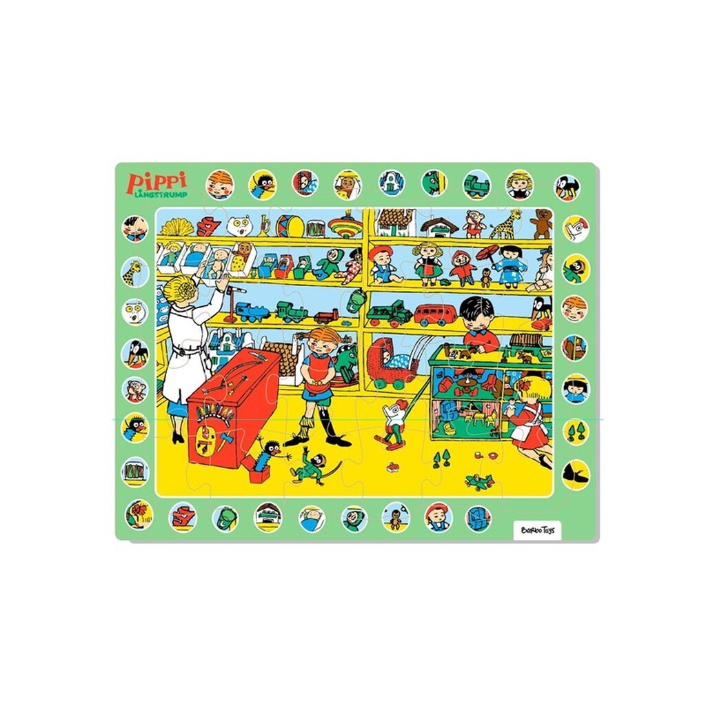 Barbo Toys Pippi Longstocking - Thingfinder - Frame Puzzle 24 Pieces