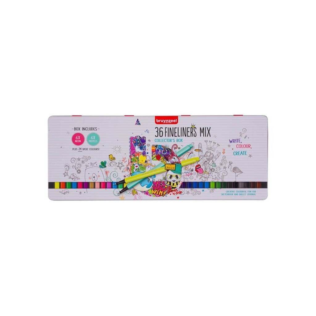 Bruynzeel Fineliner Set 36 Colors