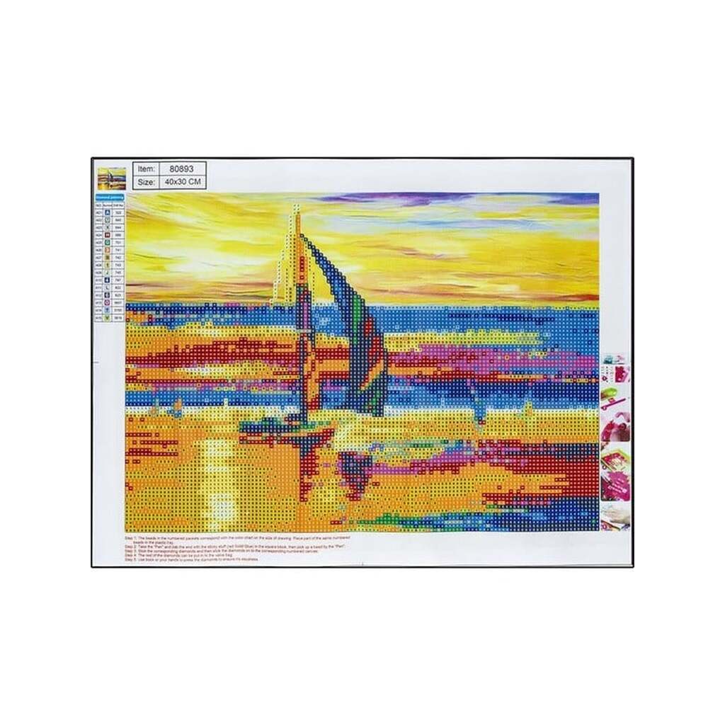 CENTRUM Diamond Painting 30*40cm. SEJLBÅD