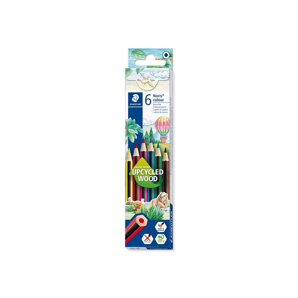 Staedtler Noris Color, 6 stk. ass. 100% PEFC